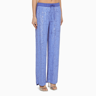 Shop P.a.r.o.s.h . Lavender Sequined Trousers