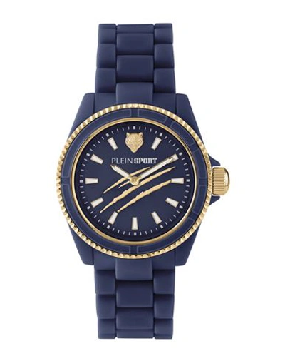 Shop Plein Sport The Scratch Bracelet Watch Woman Wrist Watch Blue Size Onesize Polycarbonate