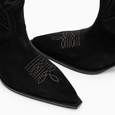 Shop Paris Texas Texan Rosario Black Leather Boot