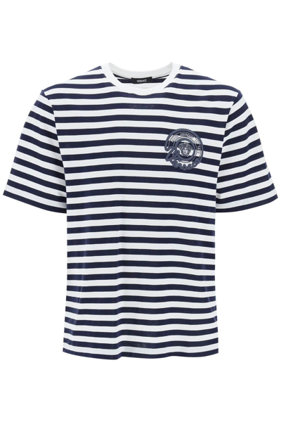 Shop Versace Nautical Stripe T Shirt