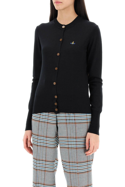 Shop Vivienne Westwood Bea Cardigan With Embroidered Logo