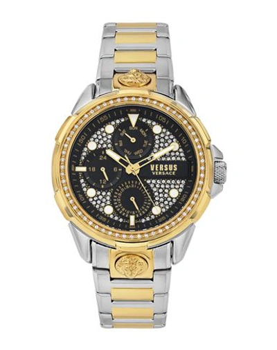 Shop Versus Versace 6e Arrondissement Crystal Multifunction Watch Man Wrist Watch Multicolored Size Onesi In Fantasy