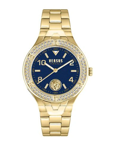 Shop Versus Versace Vittoria Crystal Bracelet Watch Woman Wrist Watch Gold Size Onesize Stainless Steel