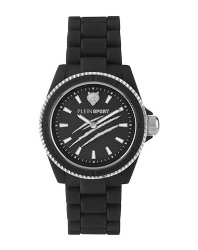Shop Plein Sport The Scratch Bracelet Watch Woman Wrist Watch Black Size Onesize Polycarbonate