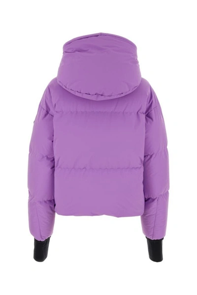 Shop Moncler Grenoble Woman Lilac Nylon Allesaz Down Jacket In Purple
