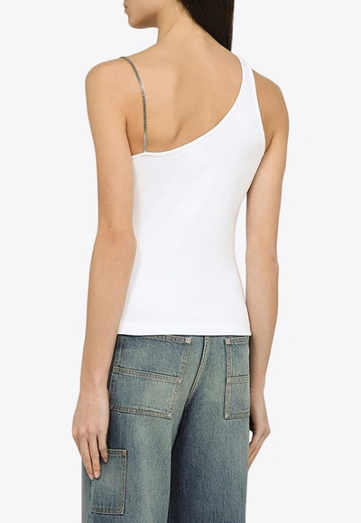 Shop Givenchy Chain-embellished Sleeveless Top In White