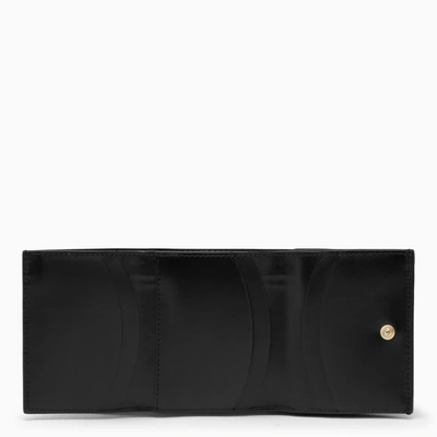 Shop Apc A.p.c. Genève Black Leather Trifold Wallet