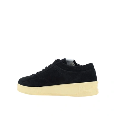 Shop Jil Sander Leather Sneakers