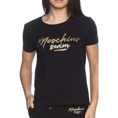 Shop Moschino Swim Swim Cotton Logo T Shirt