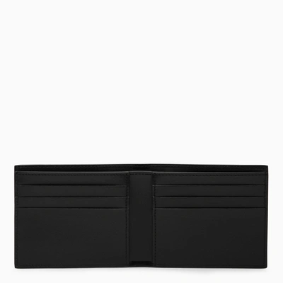 Shop Off-white Off White™ Black Leather Bi Fold Wallet With Logo