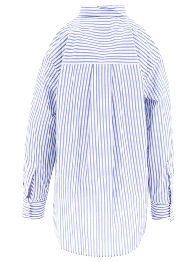 Shop Pinko Striped Shirt With Shoulder Openings