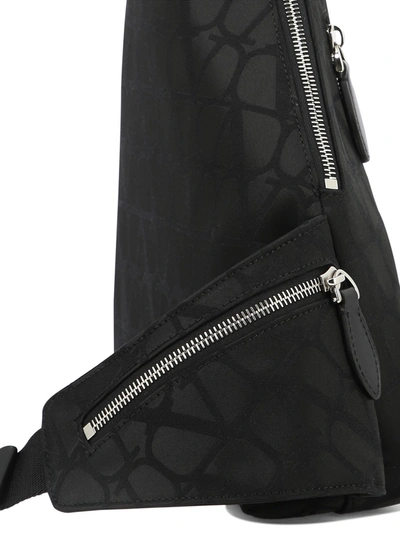 Shop Valentino Garavani Toile Iconographe One Strap Backpack