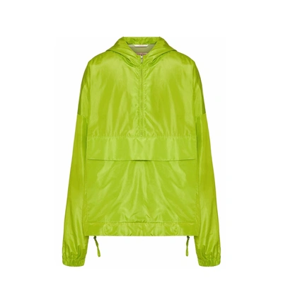 Shop Valentino Oversized Anorak Neon Jacket