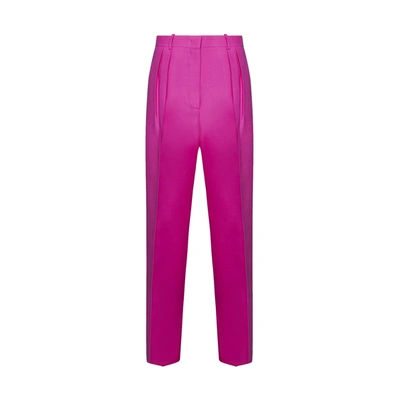 Shop Valentino Wool And Silk Trousers