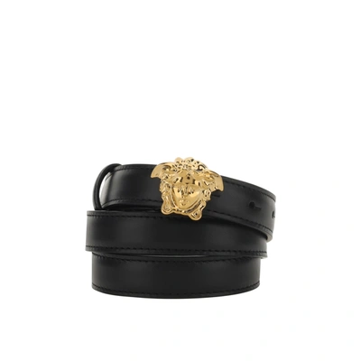 Shop Versace La Medusa Leather Belt