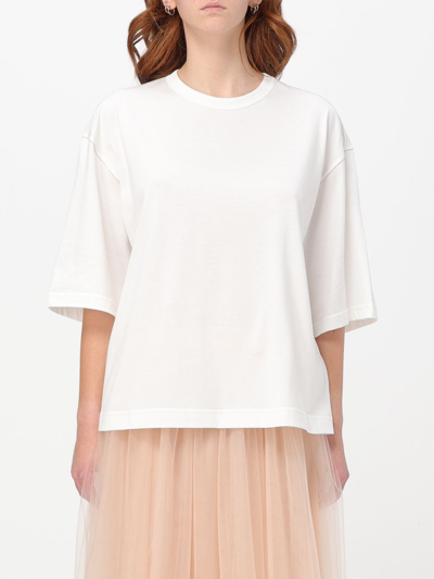 Fabiana Filippi T-shirt With Chain Detail In White