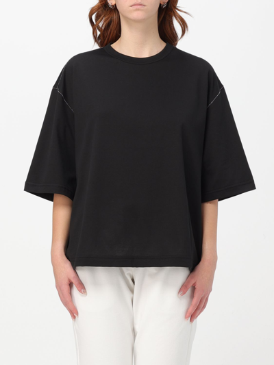 Shop Fabiana Filippi T-shirt  Woman Color Black