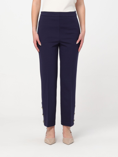 Shop Twinset Pants  Woman Color Blue