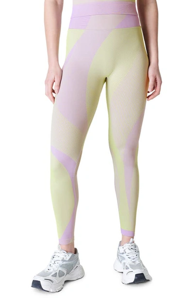 Shop Sweaty Betty Infinite Seamless Leggings In Prism Purple