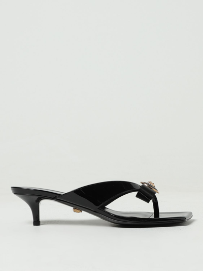 Shop Versace Heeled Sandals  Woman Color Black