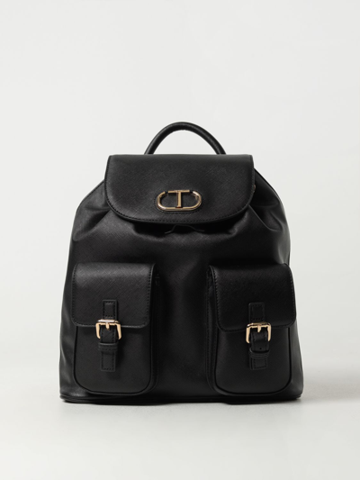 Shop Twinset Backpack  Woman Color Black