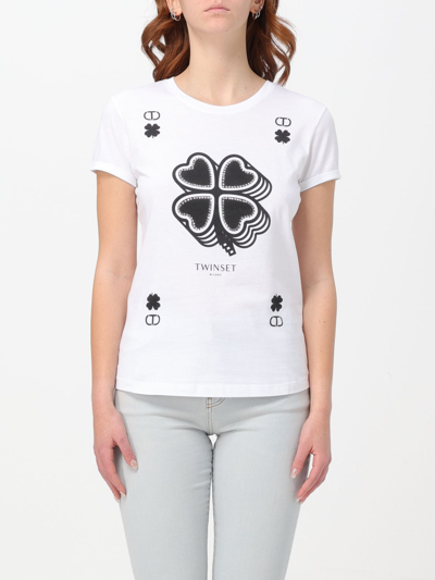 Shop Twinset T-shirt  Woman Color White