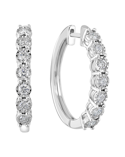 Shop Effy Fine Jewelry Effy Silver 0.96 Ct. Tw. Diamond Earrings
