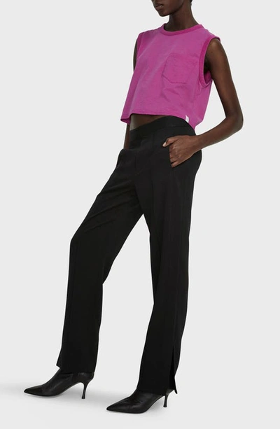 Rag & Bone Cameron Crepe Slim Leg Pants In Black