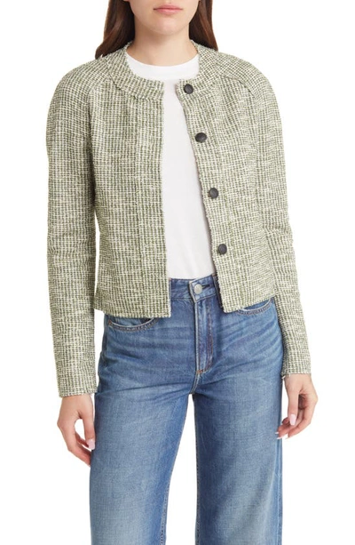 Shop Rag & Bone Marisa Tweed Jacket In Green