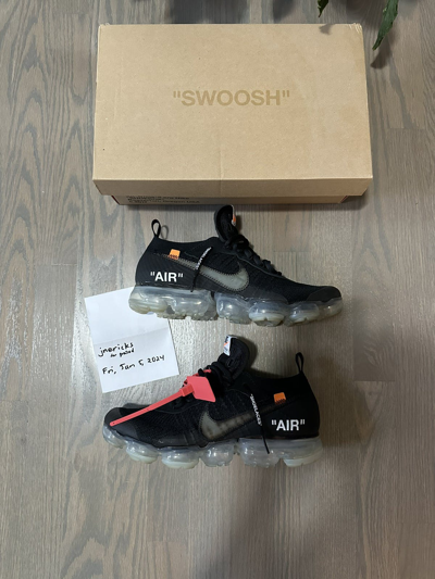 Pre-owned Nike X Off White Nike X Off-white Vapormax (2018) Black Shoes