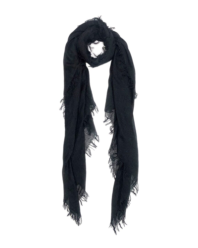 Shop Blue Pacific Bliss Cashmere Scarf In Black