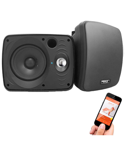 Shop Pyle Waterproof & Bluetooth Outdoor Speaker System In Black