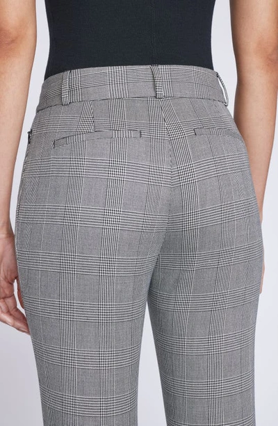 Frame Le High Plaid Flare Pants In Noir Multi