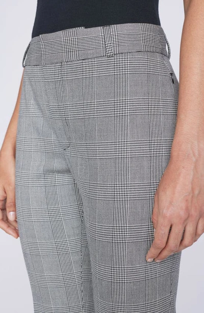 Frame Le High Plaid Flare Pants In Noir Multi