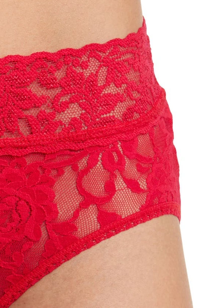 Shop Hanky Panky Signature Lace French Briefs In Strawberry