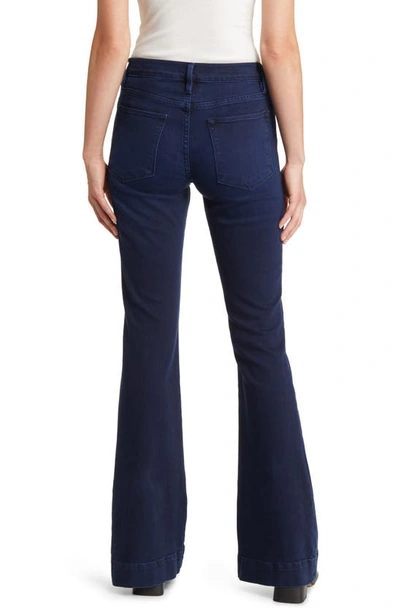 Frame Trapunto St. Le High Flare Jeans In Fiona