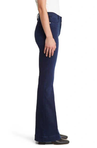 Frame Trapunto St. Le High Flare Jeans In Fiona