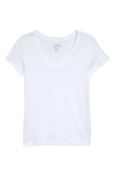 Shop Nordstrom Everyday V-neck T-shirt In White