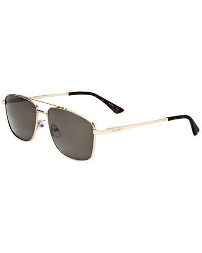 Shop Hackett Bespoke Men's Hek1205 55mm Sunglasses In Gold