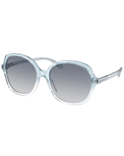 Shop Coach Women's Hc8360u 57mm Sunglasses In Blue
