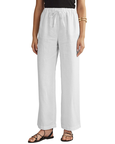 Shop Boden Relaxed Pull-on Linen Trouser In White