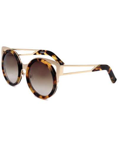 Shop Linda Farrow Erdem X  Women's Edm4 49mm Sunglasses In Brown