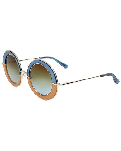 Shop Linda Farrow Erdem X  Women's Edm27 47mm Sunglasses In Blue