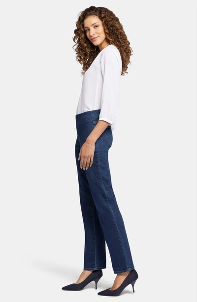 Shop Nydj Bailey Pull-on Relaxed Straight Leg Jeans In Palace