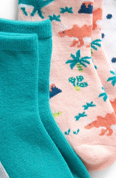 Shop Nordstrom Kids' Assorted 6-pack Quarter Socks In Dino Pals Pack