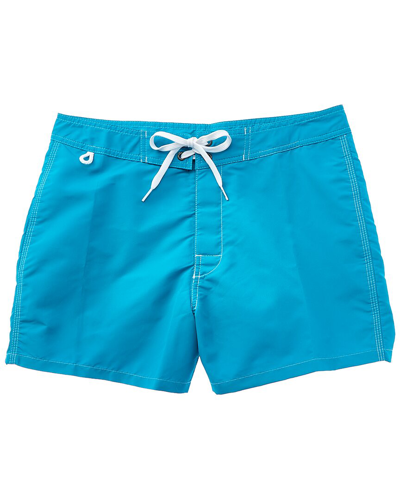 Shop Sundek Fix Waist Swim Trunk In Blue