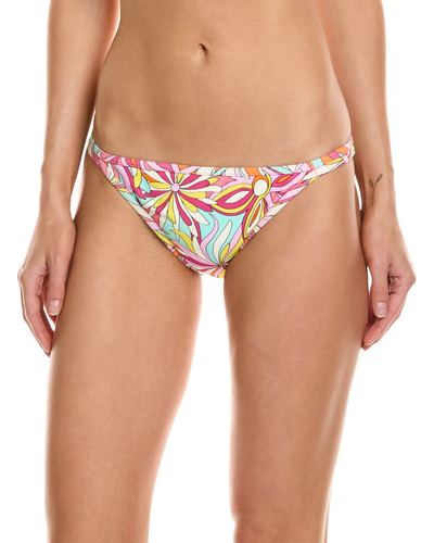 Shop Kate Spade New York High-leg Bikini Bottom In Pink