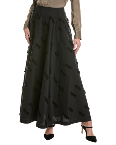 Shop Lafayette 148 New York Flared Skirt In Black