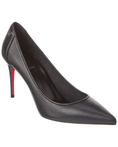 Shop Christian Louboutin Sporty Kate 85 Leather Pump In Black