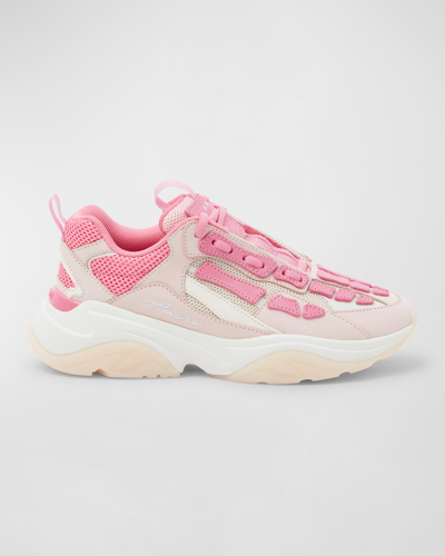 Shop Amiri Bone Runner Sneakers In 651 Pink